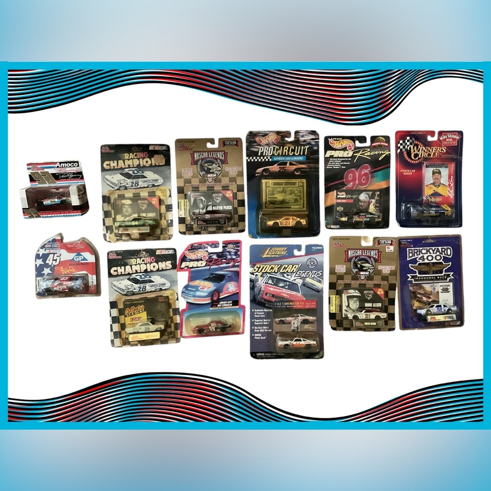 Assorted Die-Cast Racing Cars Collection